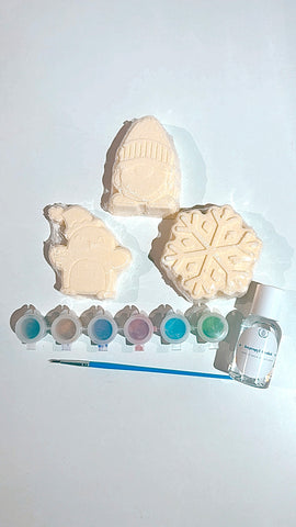 Paint your own holiday bath bomb kit