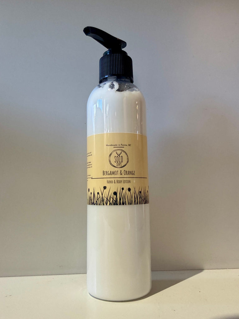 Bergamot + Orange  Hand and Body Lotion 8oz